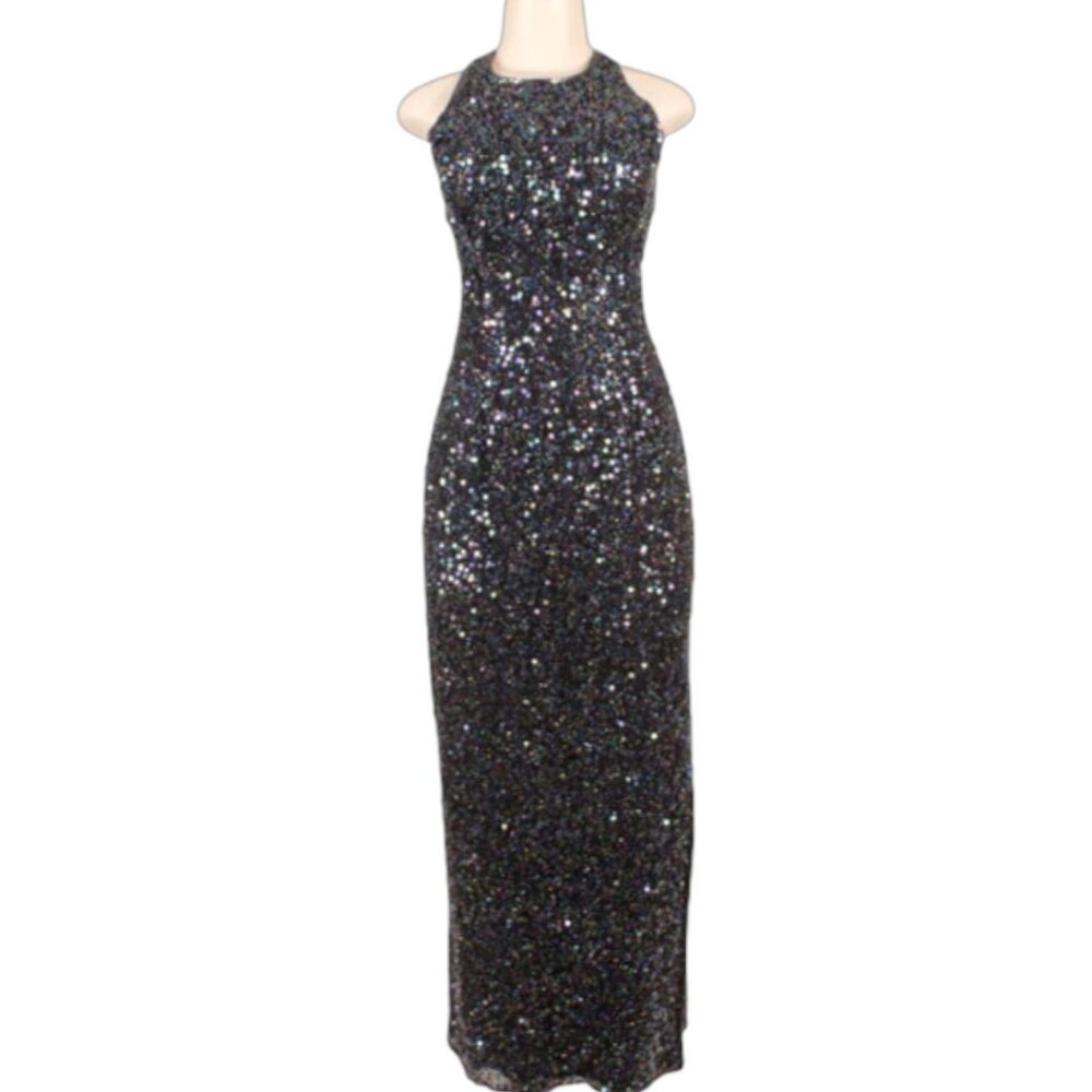 Scala Multicolor Sequin Gown - image 1